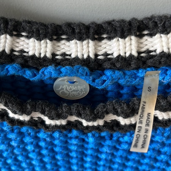 Margret O’Leary cotton sweater blue size small. Used one time - Picture 3 of 4